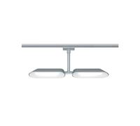 Paulmann 95469 Dipper URail LED Individual spot 2x650lm 2x8W 2700K dimmable 230V Chrome matt, White Rail System