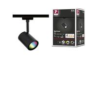 Paulmann 95664 Luxe Circle URail LED Rail spot Smart Home Zigbee RGBW GU10 4,8W dimmable 230V Black matt Rail System
