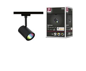 Paulmann 95664 Luxe Circle URail LED Rail spot Smart Home Zigbee RGBW GU10 4,8W dimmable 230V Black matt Rail System