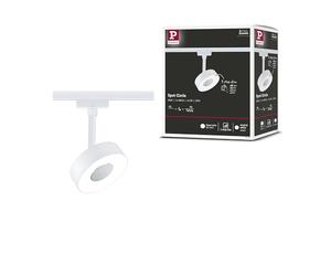 Paulmann 95704 URail LED Rail spot 3-Step-Dim Circle Individual Spot 220lm 5W 4000K dimmable 230V Signal White
