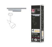 Paulmann 96893 Smart Home Zigbee 3.0 On/Off/Dimm URail Rail Adapter 166x20mm Chrome matt Rail System
