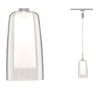 Paulmann Pendant Sarrasani URail - E14 Dimmable Matt Chrome/Opal