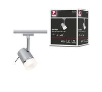 Paulmann 97612 Pipe URail Individual spot GU10 max. 10W dimmable 230V Chrome matt, Chrome Rail System - Choose Any lamp