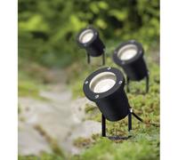 Paulmann 98897 LED Garden Spotlight Set Black Adjustable GU10 10.5W