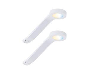 Paulmann 99973 LED Furniture luminaire Clever Connect Starter Set Mike DC 12V incl. 2x2 watt dimmable Cabinet luminaire White matt Cabinet Light Plastic Kitchen lamp 2700-6500K
