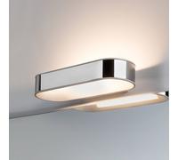 Paulmann Agena LED wall light, chrome, 31 cm, IP44, dimmable
