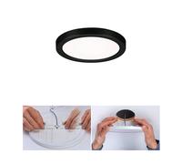 Paulmann Areo LED panel round black 4000K Ø11.8cm