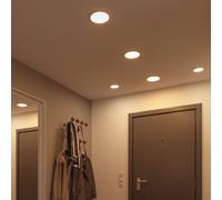 Paulmann 93058 Areo VariFit LED Panel recessed luminaire IP44 3-Step dim 230mm Round incl. 1x16W dimmable Chrome matt Plastic 4000K