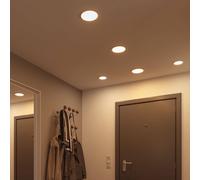 Paulmann 93055 Areo VariFit LED Panel recessed luminaire IP44 3-Step dim 175mm Round incl. 1x13W dimmable White Plastic 4000K