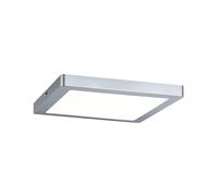 Paulmann Atria LED Panel 220x220mm 20W Chrome matt 2700K | Even room lighting, dimmable, for wall and ceiling mounting, IP20, with integrated LED light bulb