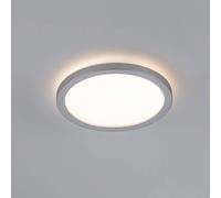 Paulmann Atria Shine LED panel, chrome, Ø19cm, 3000K, on/off, IP20