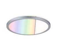 Paulmann 71018 LED Panel Atria Shine 293 mm Round incl. 1x12 W dimmable RGBW Color Control Chrome matt Light Panel Plastic Ceiling Panel