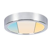 Paulmann HomeSpa 78925 LED Ceiling Light Panel Aviar IP44 Round 220 mm White Switch Chrome incl. 1x 13 Watt Light Panel Plastic 2700 K