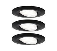 Paulmann Calla 999.91 Recessed Light LED IP65 Round 4,000 K 3 x 6.5 W Matt Black