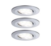 Paulmann Calla Chrome On/Off Swivel 4,000 K 9 cm Set of 3
