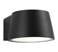 Paulmann 94452 Capea LED outdoor luminaire outdoor wall luminaire IP44 warm white incl. 1x6W outdoor lighting black outdoor lamp alu garden lamp 3000K