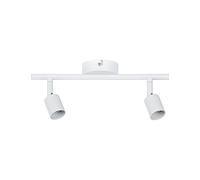 Paulmann 66764 Carolina Spotlight, 2 Bulbs, max. 2 x 10 Watt Ceiling Light Metal GU10, Matte White