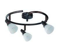 Paulmann Ceiling Light Classico Spotlights Rusty Iron 3 x 42W G9 Halogen Warm