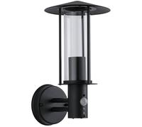 Paulmann 94396 Exterior luminaire Exterior Wall luminaire Classic with Motion Sensor IP44 dimmable Outdoor Lighting Dark Grey Outdoor lamp Metal, Glass Garden lamp E27