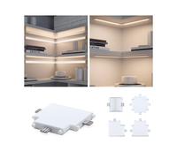 Paulmann 99965 Furniture luminaire Clever Connect T-Connector Border 12V Cabinet luminaire White matt Cabinet Light Plastic Kitchen lamp