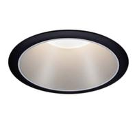 Paulmann Cole Flush Mount Light LED 6W Black/Silver Dimmable 93407