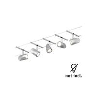 Paulmann Cup cable lighting basic 5-bulb chrome