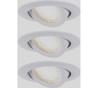 Paulmann EBL 3stepdim Recessed Lights 3pc Set 4.8W Swivel White 92985
