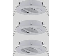 Paulmann 92486 Choose recessed luminaire spot swivelling max. 3x10 watt recessed Ceiling Spotlight White matt recessed lamp Aluminium