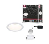 Paulmann EBL Set Cole Coin 3 Step Dim 6W 2700K White | Ceiling downlight, IP44, dimmable via light switch, warm white light, light bulb included