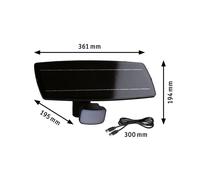 Paulmann Flotas Solar Outdoor Wall Lamp, Anthracite, Sensor, IP65
