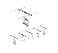 Paulmann 94481 LED Rope System Frame Basic Set 5 x 400 lm Including 5 x 4.8 W Warm White Matte Chrome Plastic Metal Lighting System 3000 K