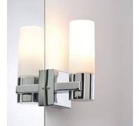 Paulmann Gemini LED mirror lamp, chrome, set of 2, dimmable, IP44