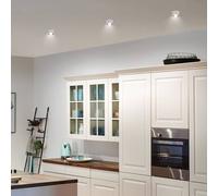 Paulmann Gil LED recessed lights, white/black 3x