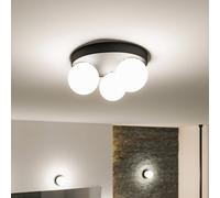 Paulmann Gove ceiling light IP44 3-bulb black
