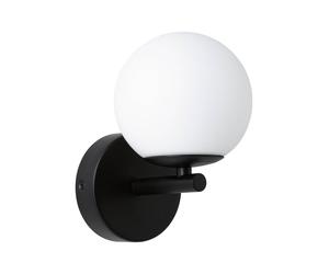 Paulmann Gove LED wall lamp IP44, black/white, warm white