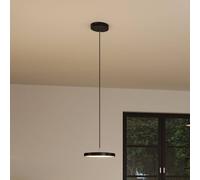 Paulmann 96777 LED Pendant luminaire Smart Home Zigbee Hildor 2700K 1000lm 230V 17W dimmable Black matt