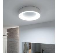 Paulmann HomeSpa Casca LED ceiling lamp Ø40cm, white/aluminium, IP44