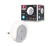 Paulmann Horby 92495 LED Plug Night Light Round 0.4 Watt with Twilight and Noise Sensor White Plastic 3000 K Warm White 0.4 W