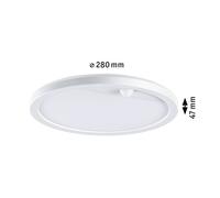 Paulmann Lamina Sensor LED wall lamp, white, Ø 28 cm, CCT, IP44
