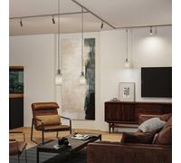 Paulmann lampshade U-Rail Valerio 2Easy, grey, Ø 10 cm