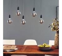 Paulmann LED bulb E14 4W 1,800K smoked glass dimmable