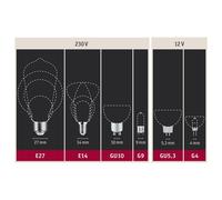 Paulmann LED bulb E27 filament green 1.1W