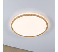 Paulmann LED ceiling lamp Atria Shine Ø42cm oak IP44 3,000K