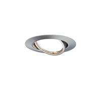 Paulmann LED Downlight Base Single Light Swivelling Round 90mm 20° GU10 5W 350lm 230V 3000K Brushed Iron 93412
