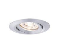 Paulmann LED Downlight Easy Dim Nova Mini Plus Coin Single Light Swivelling Round 66mm 15° Coin 4,2W 300lm 230V dimmable 2700K Aluminium 92974