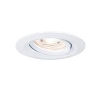 Paulmann 92970 Nova mini Plus LED recessed luminaire Coin EasyDim Round swivelling incl. 1x4.2 watt dimmable recessed Ceiling Spotlight White matt recessed lamp Aluminium Warm White 2700 K