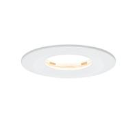 Paulmann LED Downlight Nova Plus 6W 2700K IP65 White matt | Dimmable, for direct 230V connection, IP65 splash-proof, installation depth 30mm, warm white light