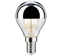 Paulmann 28667 LED Drop-Shaped Filament lamp 4.8 watts lamp Crown Mirror Silver 2700 K Warm White dimmable E14