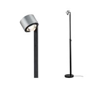 Paulmann LED floor lamp Aldan, metal, adjustable, dimmable