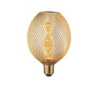 Paulmann LED Metallic Glow Helix Globe Brass 3.5W=14W E27 Extra Warm White 1800K